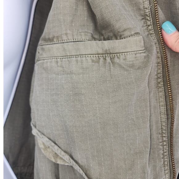 Lucky Brand Green Tencel Oversized Hooded Jacket NWT Women’s Size Small - Picture 12 of 16